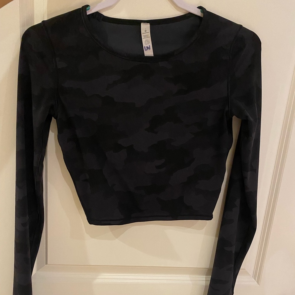 Lululemon Wunder Train Cropped Long Sleeve